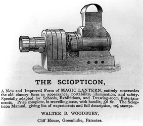 Advert for The Sciopticon, c.1860s