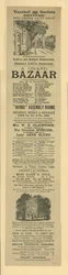 Advert for a Grand Bazaar at Vauxhall Gardens