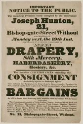 Advertisement for Bargains