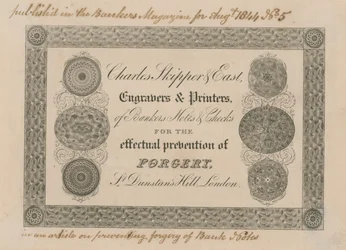 Advertisement for Charles Skipper & East