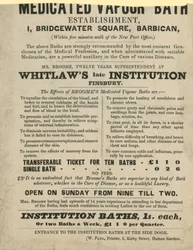 Advertisement for Medicated Vapour Bath