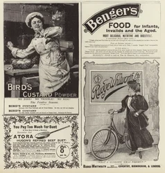 Advertising spread from The Graphic Christmas Number 1896