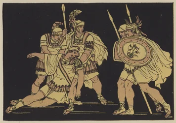 Aeneas and the body of Lausus