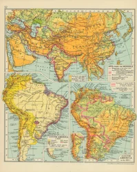 Asia under the Mongols. South America c 1650. South America in the XIX C