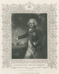 Alexander Hood, 1st Viscount Bridport, illustration from 
