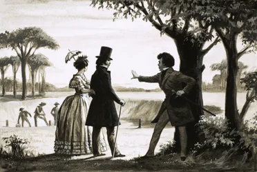 Alexandre Dumas Surveys His Estate