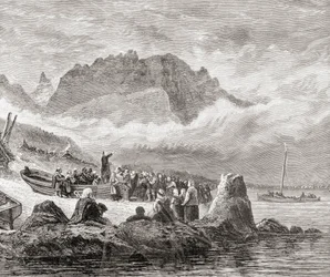 An Open Air Service on the Isle of Skye, Inner Hebrides