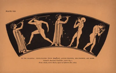 Ancient Greek Education: In the Palaistra, Flute-Players, Javelin-Thrower, Disk-Thrower, and Boxer