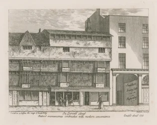 Ancient convenience contrasted with modern convenience in Gosnell Street, Finsbury