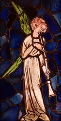 Angel playing a trumpet, c.1280