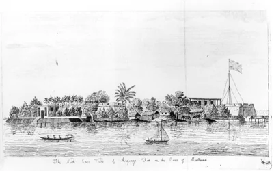 Anjengo Fort on the Coast of Malabar, India, from Voyage to the East Indies