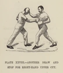 Another draw and stop for right-hand upper cut