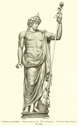 Antinous as Bacchus. Statue found at the Villa Hadriana (Vatican, Round Room, No. 540)