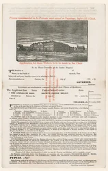 Application for Entrance to the London Hospital