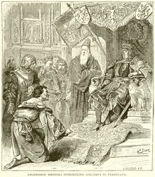 Archbishop Mendoza Introducing Columbus to Ferdinand