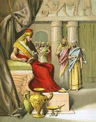 Arioch Brings in Daniel to the King