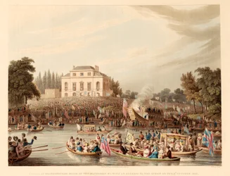 Arrival at Brandenburg House of the Watermen with an Address to the Queen on the 3rd October