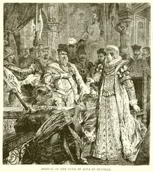 Arrival of the Duke of Alva in Brussels