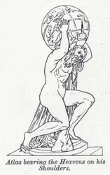 Atlas bearing the Heavens on his shoulders