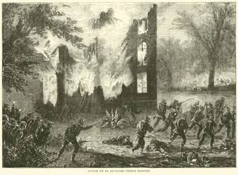 Attack on an advanced French position
