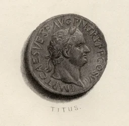 Aureus coin, from the era of Titus Flavius Vespasianus