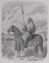 Baghirmi Trooper in Quilted Armour, from 