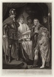 Baliol Surrendering His Crown to Edward I