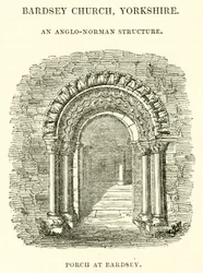 Bardsey Church, Yorkshire, an Anglo-Norman Structure, Porch at Bardsey