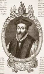 Bishop Hooper, illustration from The Church of England: A History for the People by H.D.M. Spence-Jones