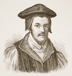 Bishop Jewel, illustration from The Church of England: A History for the People by H.D.M. Spence-Jones