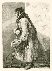 Blind Beggar, Who Observes a Profound Silence When on His Stand