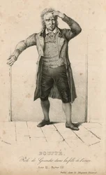 Bouffe, in the role of Grandet in La Fille de Cavaire