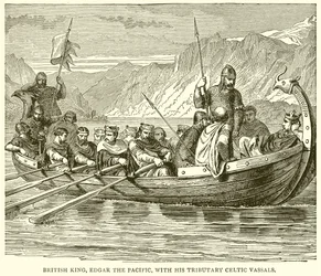 British King Edgar the Pacific with his Tributary Celtic Vassals