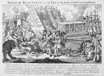 British Resentment or, the French Fairly Coopt at Louisbourg, Published 25th September, 1755