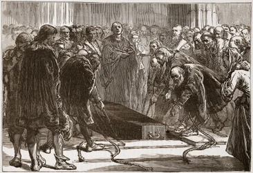 Burial of Luther in the Schloss-Kirk, Wittemberg