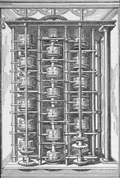 Calculating Machine Known as The Difference Engine from Cyclopaedia of Useful Arts & Manufactures, edited by Charles Tomlinson, c.1880s