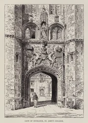 Cambridge: Gate of Entrance, St John