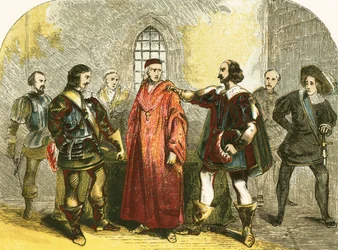 Cardinal Wolsey arrested for high treason