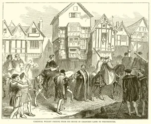 Cardinal Wolsey passing from his House in Chancery Lane to Westminster