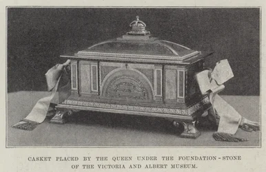 Casket placed by the Queen under the Foundation-Stone of the Victoria and Albert Museum