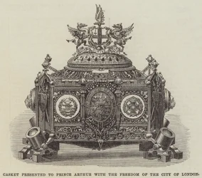 Casket presented to Prince Arthur with the Freedom of the City of London