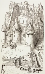 Castle of Pierrefonds, France, c.1880