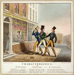 Characteristics - England, Ireland and Scotland, engraved by George Hunt