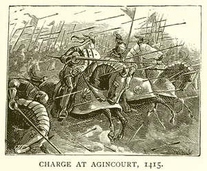 Charge at Agincourt, 1415