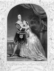 Charlotte and Susan Cushman as Romeo and Juliet, Act III Scene 5