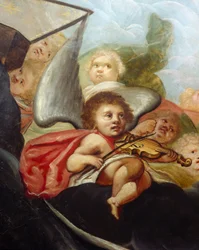Cherub Playing a Viol (detail)