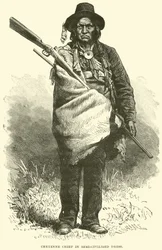 Cheyenne Chief in semi-civilised dress