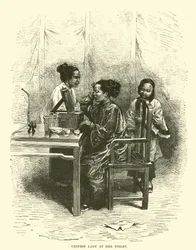 Chinese Lady at Her Toilet