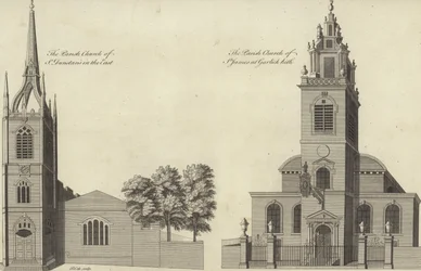 Church of St Dunstan in the East and Church of St James Garlickhythe, London