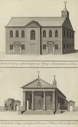 Church of St George, Queen Square, near Holborn and Church of St Paul, Covent Garden